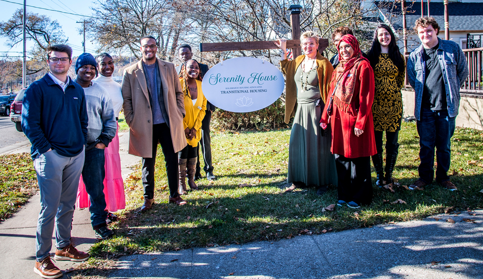 Kalamazoo housing Advocates staff at the Serenity House